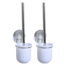 KM生活 日式簡約無痕不銹鋼魔力貼馬桶清潔套裝, 2組