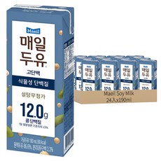 Maeil Soy Milk 高蛋白豆奶, 190ml, 24入