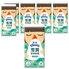 Kleenex 舒潔 雪潤舒鼻紙手帕 薄荷舒涼, 10張, 10包, 6袋
