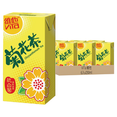 ViTa 維他 菊花茶飲品, 250ml, 6入