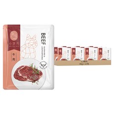 心頭肉 全齡貓經典主食包 牛肉肉泥 12包 40g 高蛋白無添加