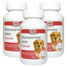 Zippets 吉沛思 犬用關節保健加強顆粒, 120g, 關節保健, 3罐