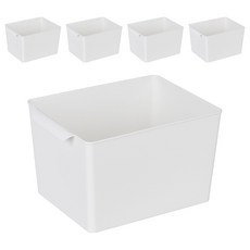 keyway 威登5號收納盒 - 居家收納好幫手, 5.6L, 白色, 5入