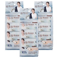 Roaze 柔仕 抗菌迷你濕紙巾 8張, 8包, 3袋