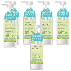 ELUNE 伊露恩 日本國產植物菁萃潤髮乳 岐阜茶 500ml, 6瓶