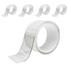 Pyeon Store 防滑凝膠型巨大雙面膠帶, 5個, 透明