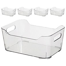 isona 愛收納 手提收納盒/雜物收納盒, 5個, 透明色