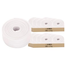 小麥購物 水槽防水貼牆角膠 Y266 大 白色, 16捲, 225g