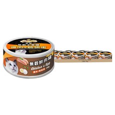 LV PRIME BLUE 藍帶 全齡貓用無穀鮮肉主食罐, 24個, 雞肉 + 鵪鶉蛋, 80g