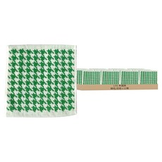 LIFE 來福牌 極致千鳥格緹花方巾, 綠色/白色, 12條