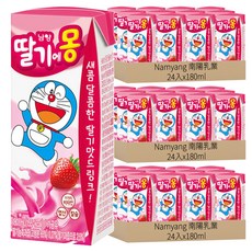 Namyang 南陽乳業 哆啦A夢草莓牛奶, 180ml, 72入