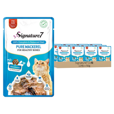 Signature7 心寵 貓餐包, 鯖魚 + 葡萄糖胺, 50g, 12包