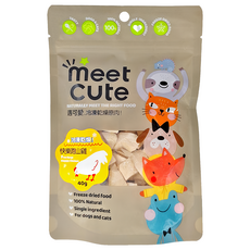 meet cute 遇可愛 冷凍乾燥原肉 快樂跑山雞, 犬貓適用, 40g, 單一食材, 真實無添加, 1包