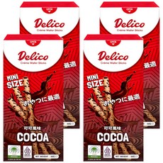 Delico 捲心酥 可可風味, 50g, 4盒