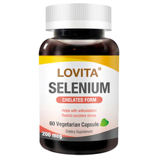 Lovita 螯合硒 素食膠囊,60顆,18.6g,1罐 - 提升抗氧化能力，維持青春活力