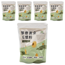 MIHONG 米鴻生醫 元氣穀力 鮮磨黃金豆漿粉, 300g, 1包, 5袋