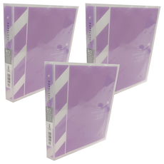 KyOKUTO A5半透明彩色資料夾, 粉紫色, 3本