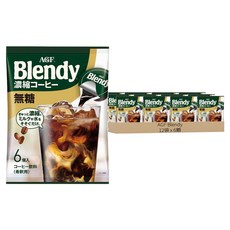 AGF Blendy 濃縮咖啡球 無糖, 18g, 6顆, 12袋