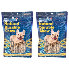 Boneplus 鱈魚細棒-原味, 天然耐咬, 適合18週以上幼犬、成犬及老犬, 2包, 60g