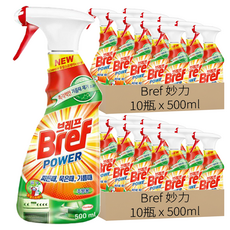 Bref 妙力 廚房清潔噴霧 泡沫、噴霧雙效噴頭 日常清潔保養 廚房專用解決油漬及陳年汙垢, 500ml, 20瓶