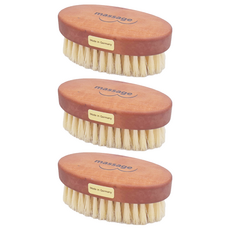 FALLER德國芙樂森 德國製 白豚鬃美胸按摩刷 (乾刷/沐浴按摩), 單色, 1個, 3個