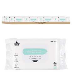 DOG CAT STAR 汪喵星球 濕式衛生紙, 12包, 46張