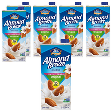 BLUE DIAMOND 藍鑽 Almond Breeze 無糖杏仁奶, 946ml, 6瓶