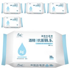 春風 酒精抗菌擦, 20張, 5包