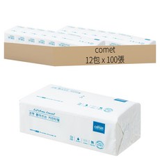 comet 抽取式廚房紙巾, 100張, 12包