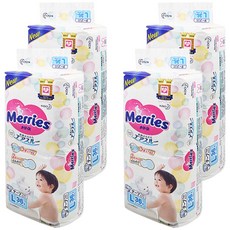 Merries 妙而舒 金緻柔點透氣黏貼型尿布 9~14kg, L, 144片