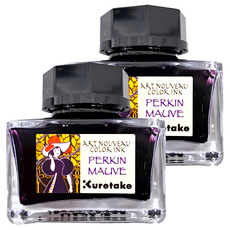 Kuretake 吳竹 ink-cafe 新藝術運動鋼筆墨水 ECF160-538 20ml, 紫紅色, 2瓶