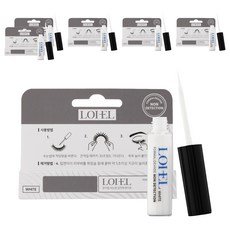 Royel 假睫毛膠水, 透明白色, 6個