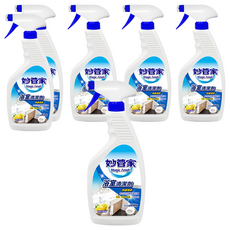 妙管家 檸檬浴室清潔劑, 操作簡單，一噴瓦解髒污，清香舒適不刺鼻，650g, 6瓶