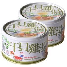 軒閣食品 鮮盒子 干貝雞湯, 230g, 2罐