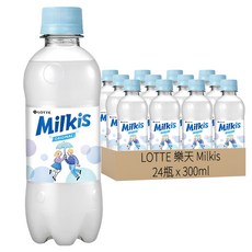 LOTTE 樂天 Milkis 優格風味碳酸飲料, 300ml, 24瓶