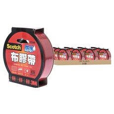 3M Scotch 防水布膠帶 特殊布紋 輕輕鬆手撕, 紅色, 16個
