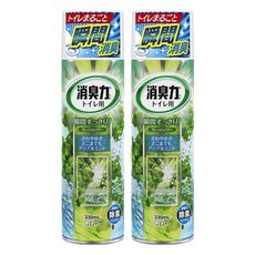 ST 雞仔牌 浴廁瞬間消臭力噴劑, 蘋果薄荷, 330ml, 2瓶