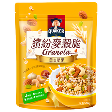 QUAKER 桂格 繽紛麥穀脆 黃金堅果, 300g, 1包