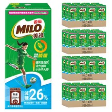 MILO 美祿 雀巢美祿巧克力飲品減糖配方, 198ml, 96個