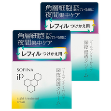 SOFINA 蘇菲娜 iP 夜間浸透高保濕面霜 補充裝, 55g, 2罐
