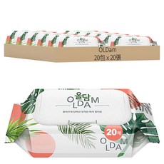 OLDam 嬰兒用濕紙巾 掀蓋式 20張 x 20包 Set, 60g