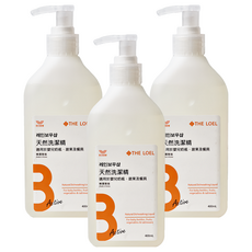 THE LOEL 天然洗潔精, 適用於嬰兒奶瓶、蔬果及餐具, 400ml, 3瓶