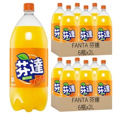 FANTA 芬達 橘子汽水, 2L, 12瓶