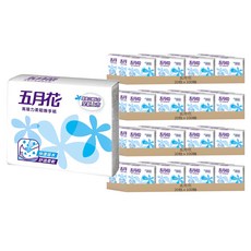 五月花 高吸力柔韌擦手紙, 100抽, 80包