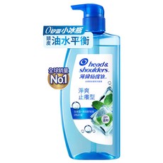 head&shoulders 海倫仙度絲 去屑護理洗髮露 淨爽止癢, 72小時控油X保水X蓬鬆, 含冰感薄荷精粹 親膚級果酸精華, 650g, 1瓶