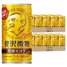 日本 BOSS 黃金濃醇咖啡飲料, 185ml, 60罐
