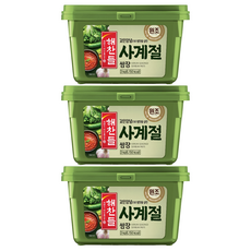 CJ Haechandle 四季包飯醬 韓式調味大醬, 3kg, 3個