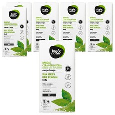 body natur 蜜蠟除毛貼片 手腳用, 67g, 6盒