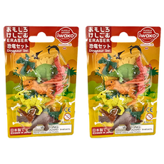 Iwako 恐龍造型橡皮擦組，日本製造, 恐龍, 2組