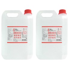 坤展 75%酒精清潔液，清潔專用，非供食用，4L, 2桶